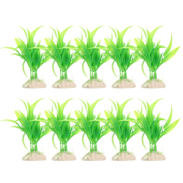 10pcs réservoir résine plantes aquarium sous-marine aquarium paysage