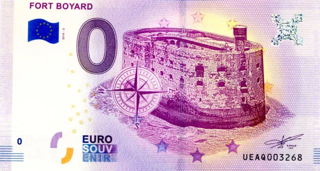 17 SAINT-DENIS D'OLERON Fort Boyard 2, 2018, Billet Euro Souvenir