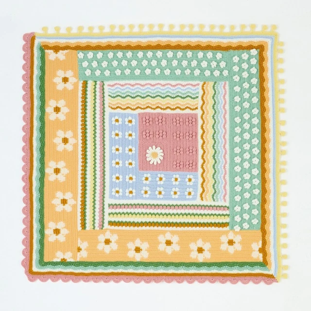 SIRDAR SPRING CAL Crochet Along 2024 Blossom & Buds Yarn Kit Blanket