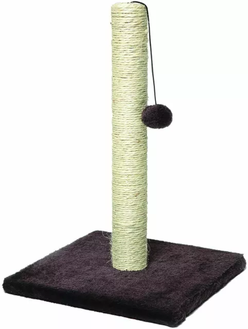 Poteau à chat pour chats et chatons en peluche sisal avec boule à ongles