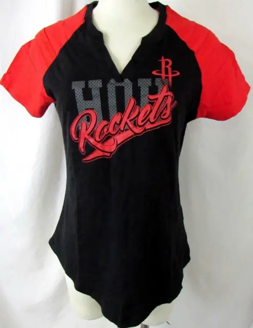 Houston Rockets Women S - XL Short Sleeve Screened "ROCKETS HOU" T-shirt HSR 12
