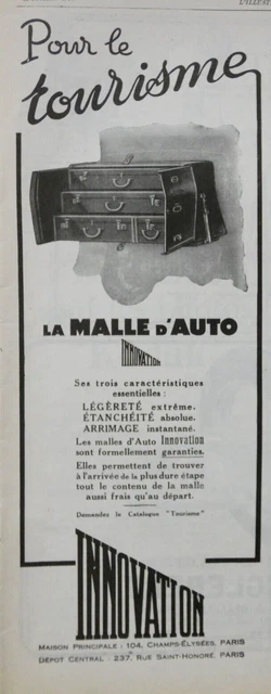 1926 Tourism Innovation Press Advertisement Light Car Trunk