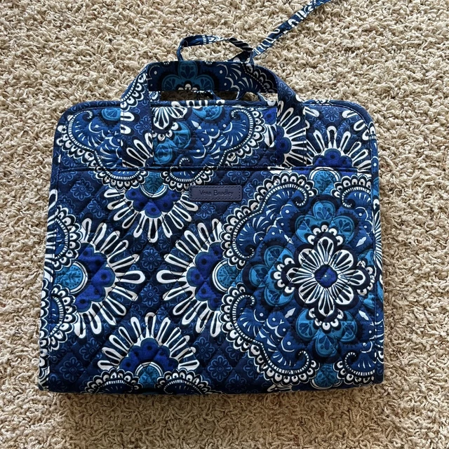 Vera Bradley Hanging Travel Organizer Toiletry Cosmetic Bag Blue Tapestry