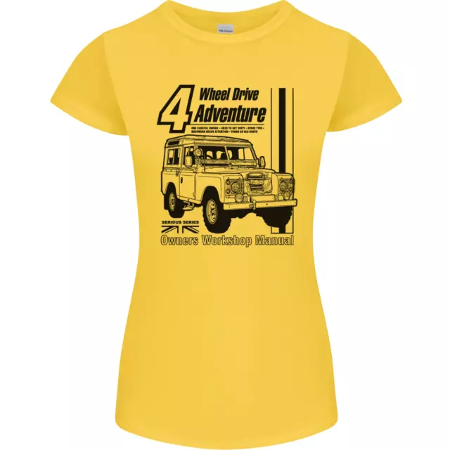 T-shirt 4 ruote motrici Adventure 4X4 Off Road donna Petite Cut 10
