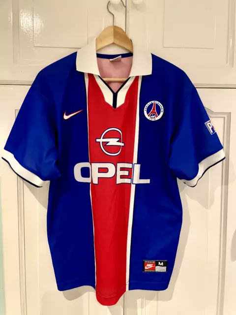 Paris Saint-Germain PSG Vintage Home football shirt 1997-98, Nike, Medium,