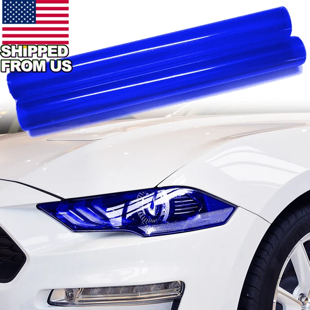 12x48 Inch Blue Lucency Tint Vinyl Film Trim Wrap for Headlight Tail Light Etc