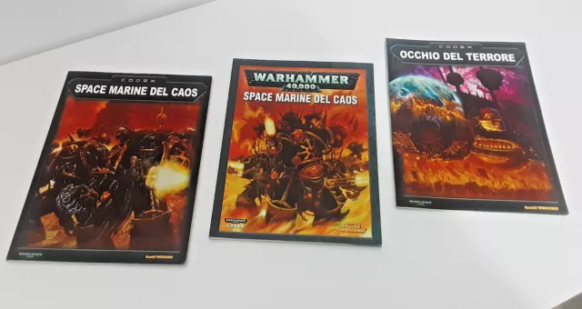 Warhammer 40k 40.000 Oldhammer vintage Codex Space Marine del Caos ITA