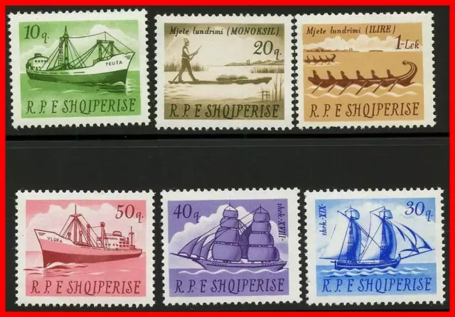 Albanie 1965 de Navires Sc#878-83 MNH Transport ( Al-Al