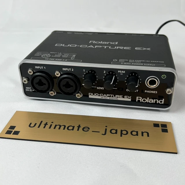 Roland UA-22 Duo Capture EX Audio / MIDI Interface 24 Bit Digital USB DAC F/S