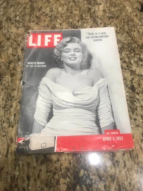 LIFE Magazine マリリン・モンロー表紙1952年4月7日号 希少人気 LIFE