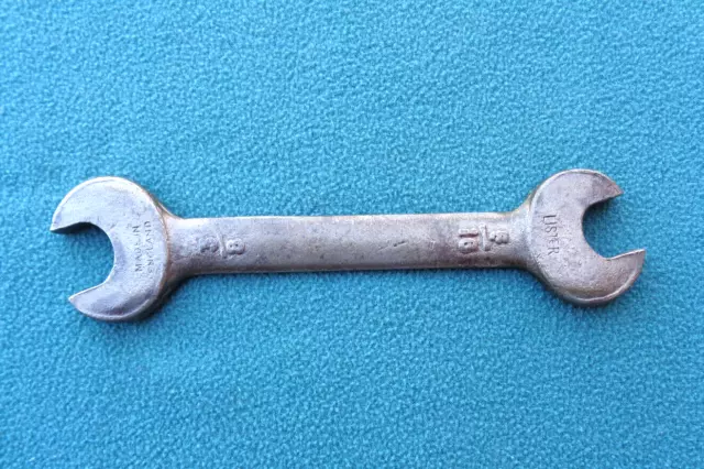 Vintage LISTER open ended SPANNER – 5/16 x 3/8 (Whitworth)