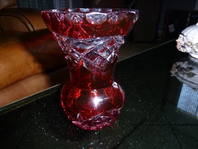 Vase cristal val saint lambert petit format