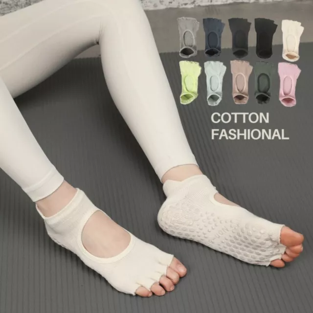 Atmungsaktiv Yoga Socken Rutsch fest Fünf Fingers ocken Sport Socken  Damen