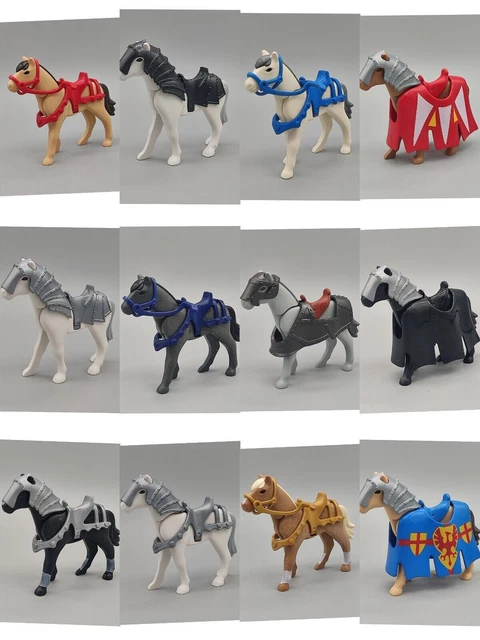 Playmobil 4436 Chevalier Barbare Avec Armure Et Cheval - Occasion (vendu Tel Que Sur Photo)