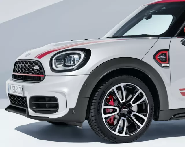 Nuevo Mini F60 Countryman LCI Rojo Brillante Rejilla Strip Cubierta Jcw Aspecto