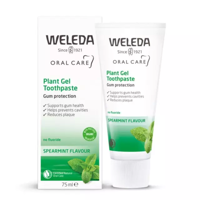 Weleda Oral Care Plante Gel Dentifrice Saveur Menthe Verte 75ml 2