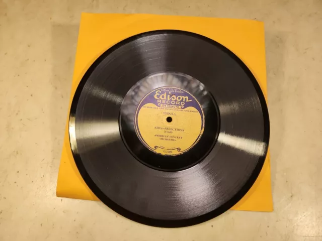 Edison Diamond Disc Phonograph Record 10" Long Play 10001 Gold Label 12002