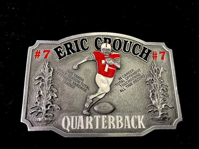 Nebraska Cornhusker #7 Eric Crouch Heisman Trophy Winner Belt Buckle " Nos "
