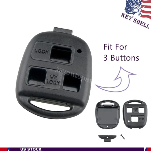 For 2004 2005 2006 2007 Lexus ES330 Remote Key Fob Smart Car Shell Case 3 Button