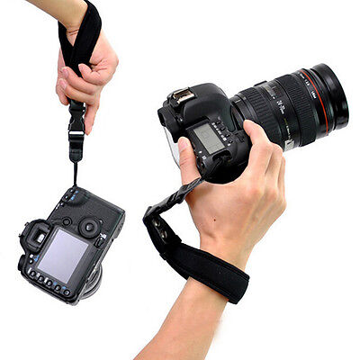 Empuñadura de mano para cámara para Canon EOS Nikon Sony Olympus SLR/DSLR muñeca de tela Stra.Q6