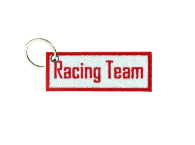 Porte cle cles clef brode patch ecusson biker morale racing team race car