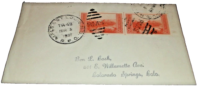 March 1937 Cb&Q Chicago Burlington & Quincy Minneapolis & St. Louis Rpo Train 48