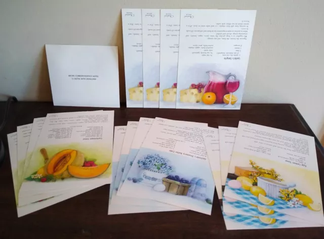 Olympicard Recipe Note Cards, Set of 15, Vintage Correspondence Notes, Blank