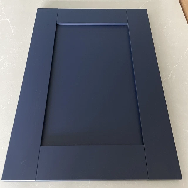 Unidades de repuesto para puerta de cocina de grano de madera azul índigo agitador pintado mate
