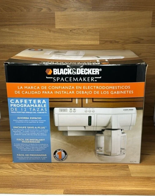 BLACK & DECKER Space Maker Coffee Maker SDC750 12 Cup Under