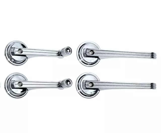 1965 1966 1967 Ford Mustang Fastback Chrome Interior Door Handle Kit New