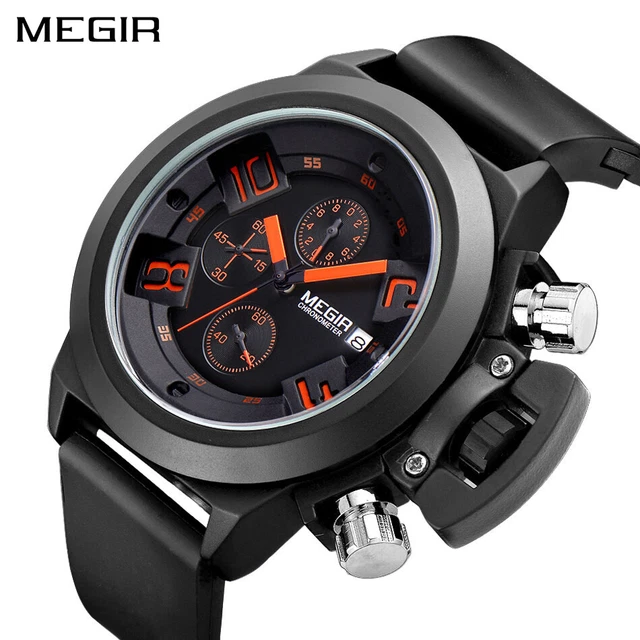 MEGIR ORIGINAL WATCH Men Sport Watches Chronograph Wrist Watch Gifts For Him Son EUR 50 01 PicClick FR