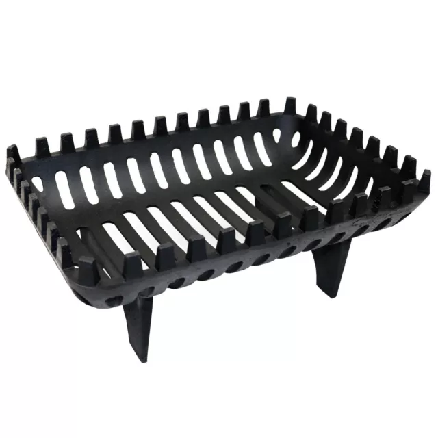 NEW! Open Fire Basket 15" Cast Iron Heavy Duty Grate Log Coal Wood