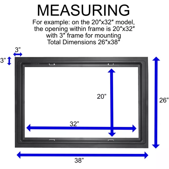 Crawl Space Access Door with Louvers - Fits 16" H x 32" W Openings 3