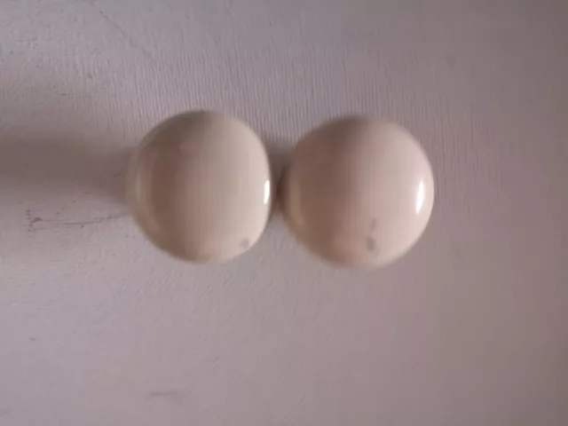 2 petits boutons de tiroir/chevet en porcelaine