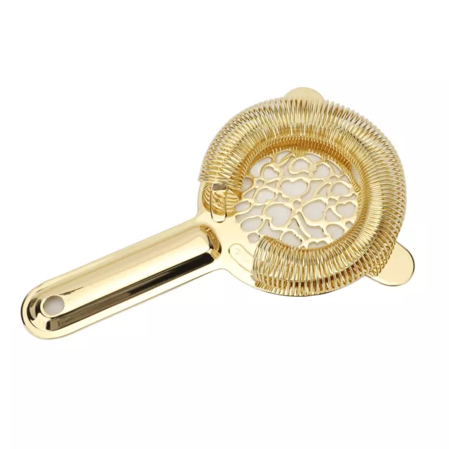 (Luxury Gold Color)Cocktail Strainer Stainless Steel Gorgeous Glossy SN