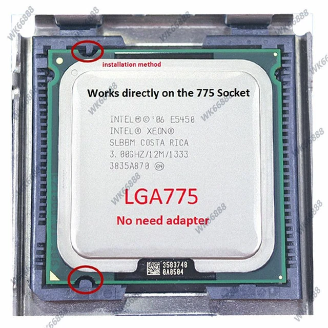 Intel Xeon E5450 quad-core LGA 775 3.Ghz SLBBM CPU processor