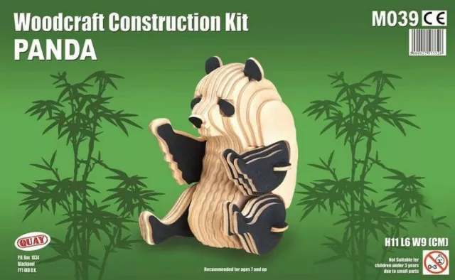 PANDA Woodcraft Construction Kit - Animal 3D Wooden Model For KIDS/ADULTS