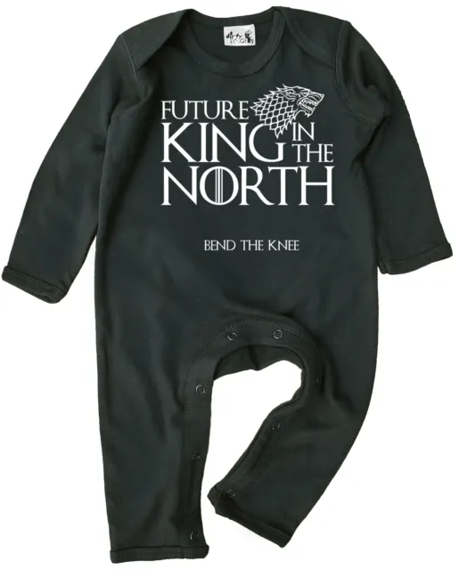 Game Thrones Baby ""Zukünftiger König im Norden"" Strampler Kleidung GOT Junge Mädchen Geschenk