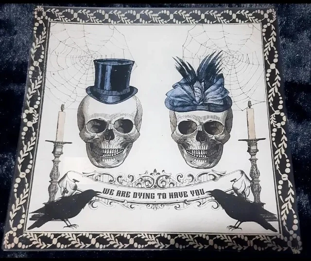 TK MAXX SKULLS Large glass Tray £17.99 PicClick UK