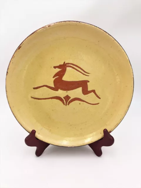 Etienne Noel  Assiette décor Antilope DIEULEFIT COLLECTION