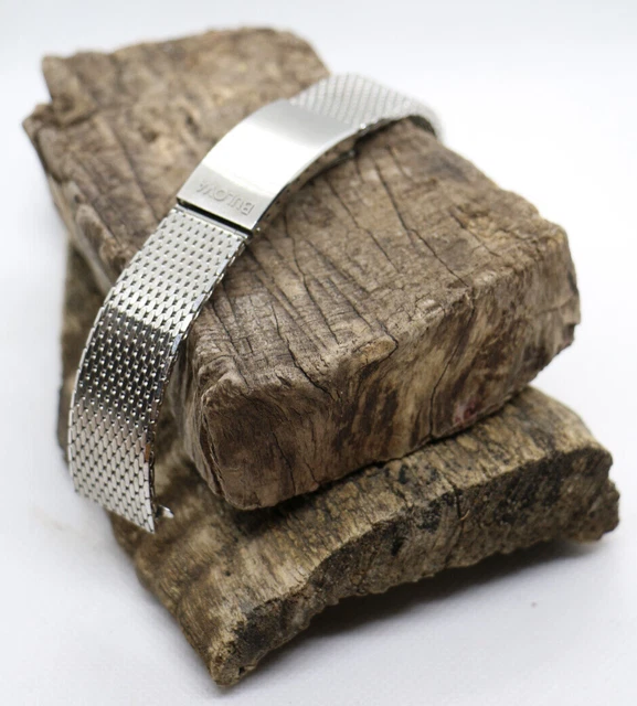 Bracelet De Montre Stelux En Acier Inoxydable Vintage 18mm - New Old Stock (NOS)