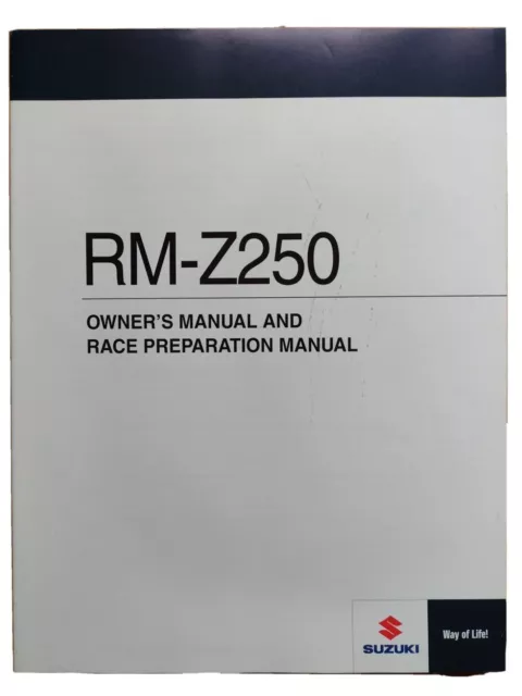 Suzuki RM-Z250 L5 Genuine OEM Owners Workshop Service & Race Preparation Manual