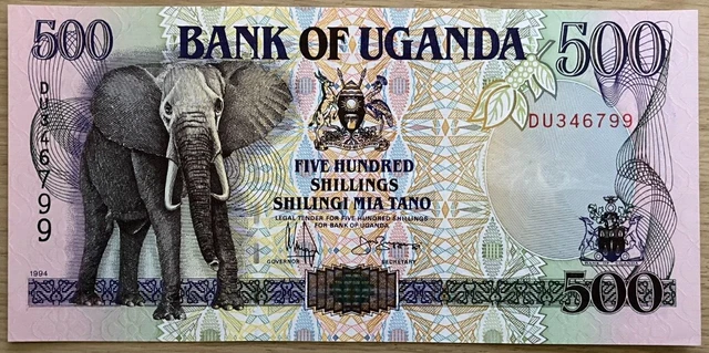 Uganda 500 Schilling Banknote (1994)