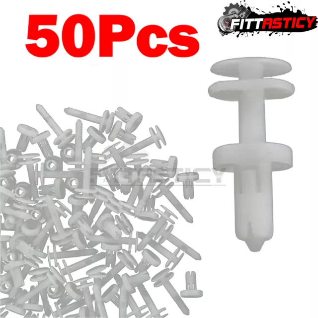 50 Pcs Push Type Retainer Clips Door Trim Panel Fit GM Truck Chevrolet GMC Buick