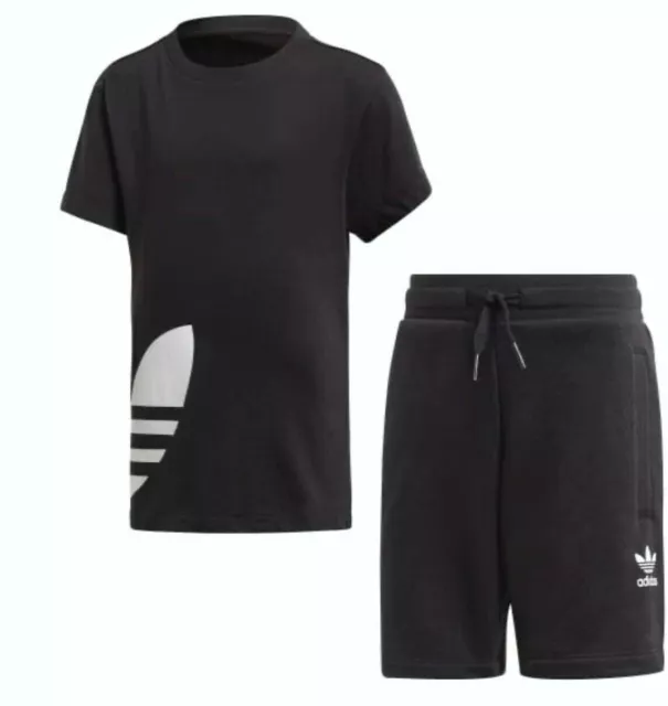 Adidas Grande Trifoglio Pantaloncini T-Shirt Set Bambini Unisex Estivo Vestito