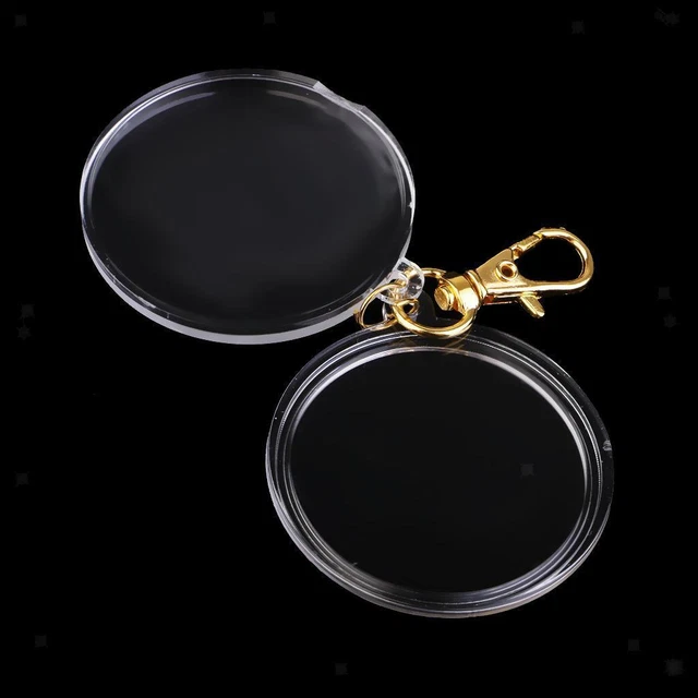 Coin Holder Keychain 40mm Souvenir Keyring Collection Boxes Portable#1