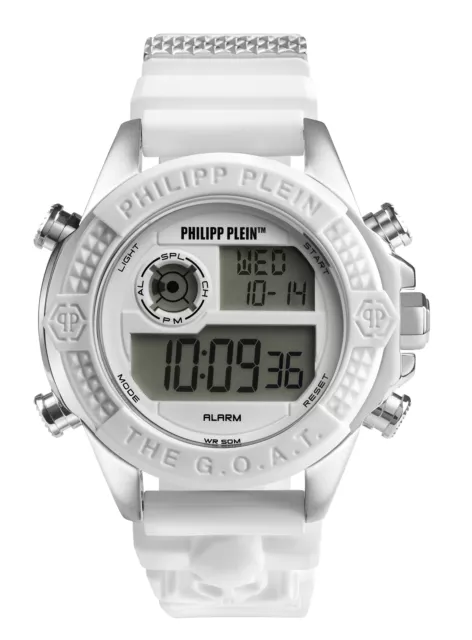 Philipp Plein Montre Blanc Digital Mixte The G.o.a.t. PWFAA0121