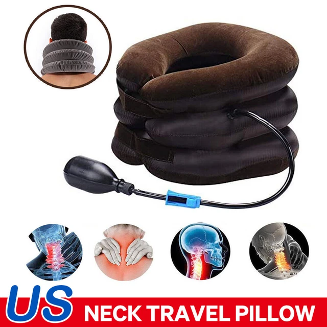 Travel Head Rest Neck Pillow Support Airplane Cushion U Shaped Cervical Inflated