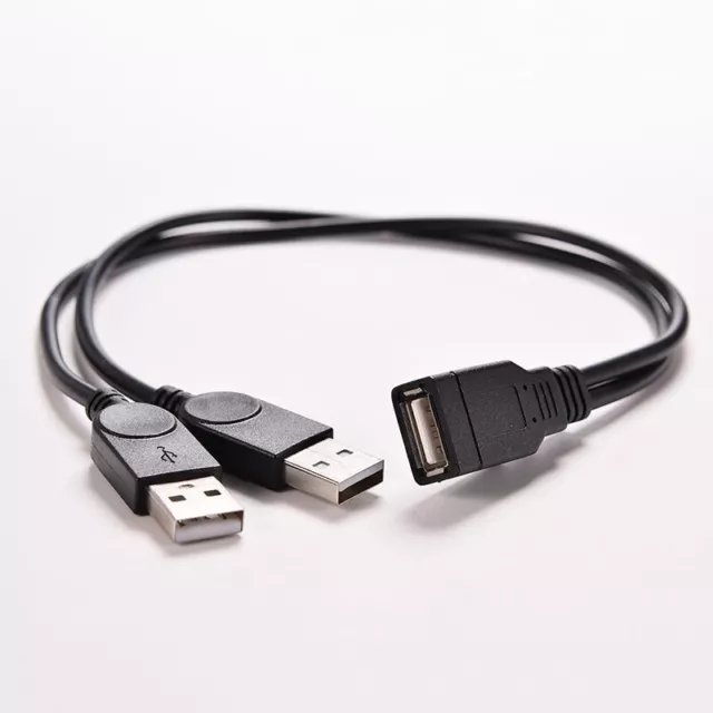 Câble adaptateur secteur USB A femme vers 2x USB mâle alimentation alimentatio
