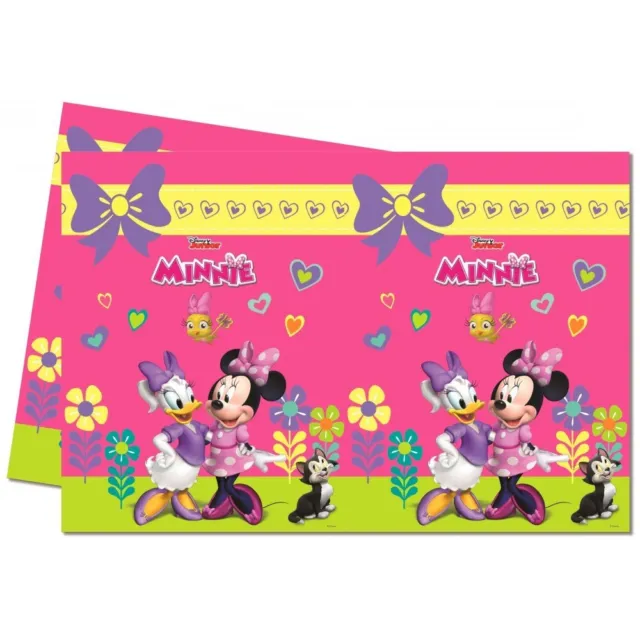 Disney Minnie Copritavolo Tavolo Mouse & Margherita 180x120 cm Plastica Tovaglia Festa